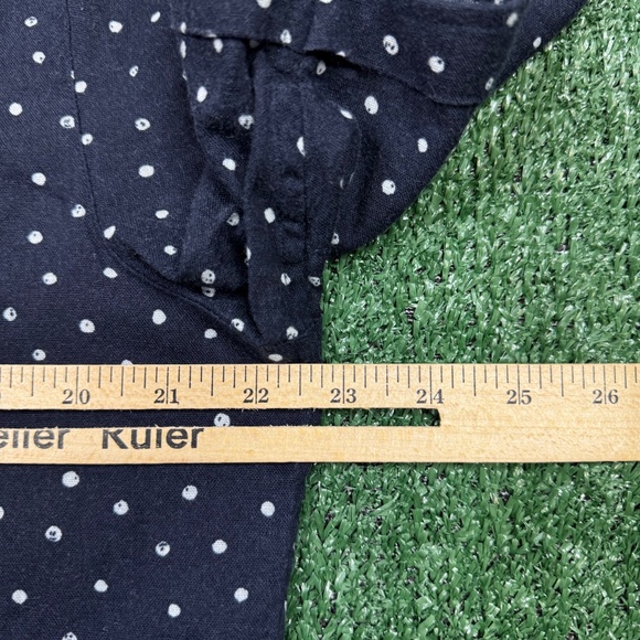 John Varvatos Button Up Shirt Men's Size XL Blue Short Sleeve Collared Slim - Picture 6 of 7